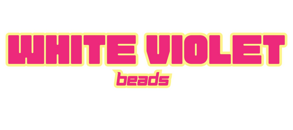 White Violet Beads