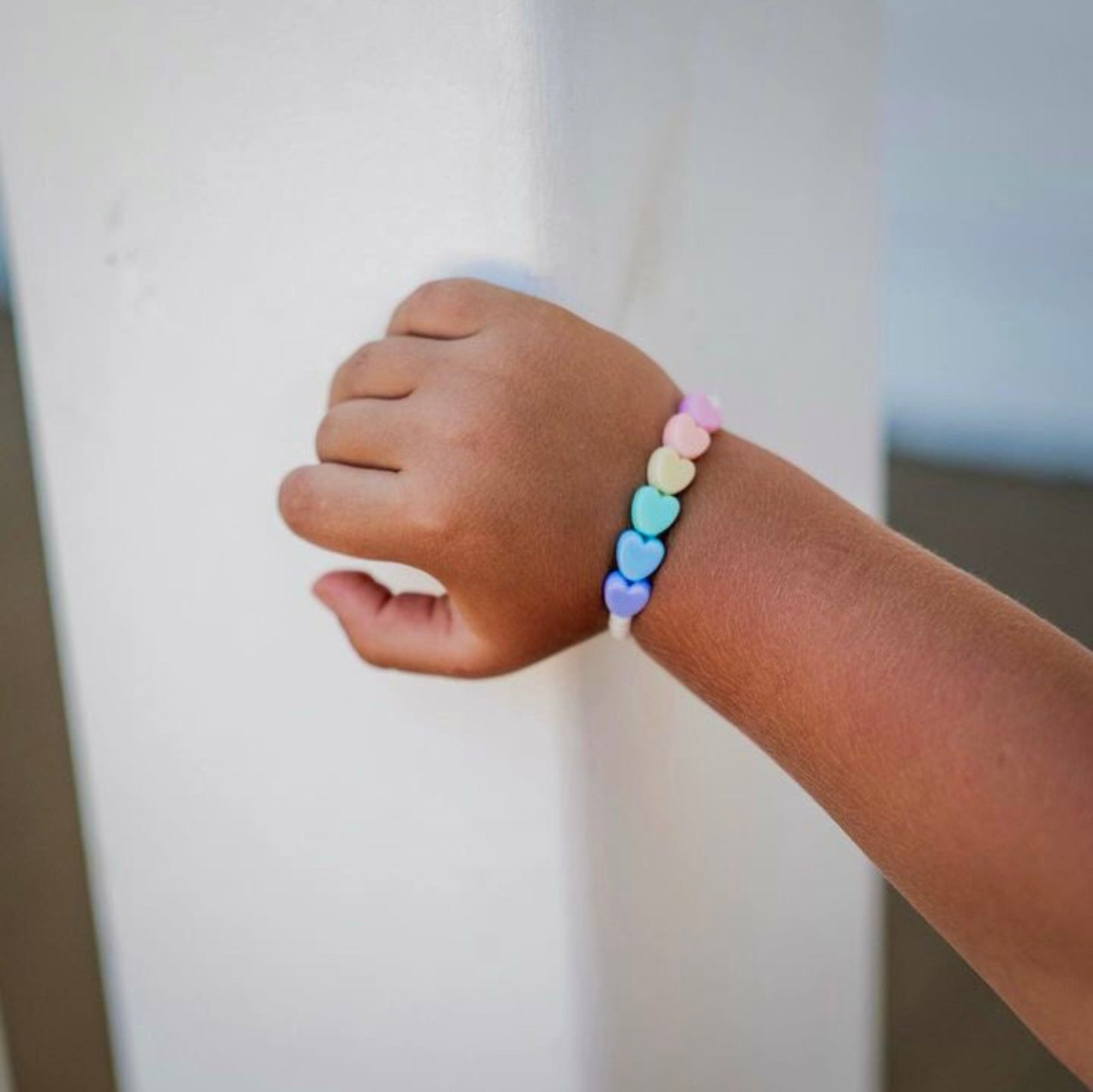 Rainbow Hearts Bracelet