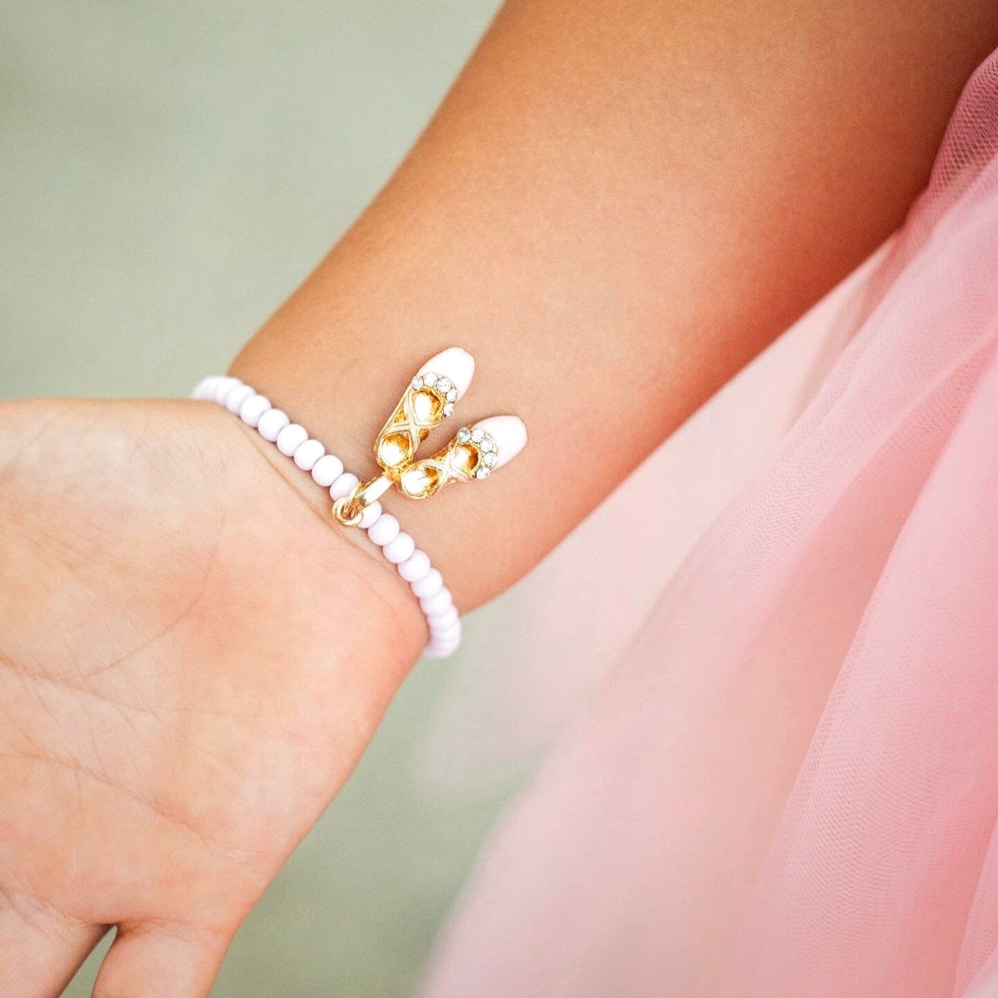 Ballet Slipper Charm Bracelet