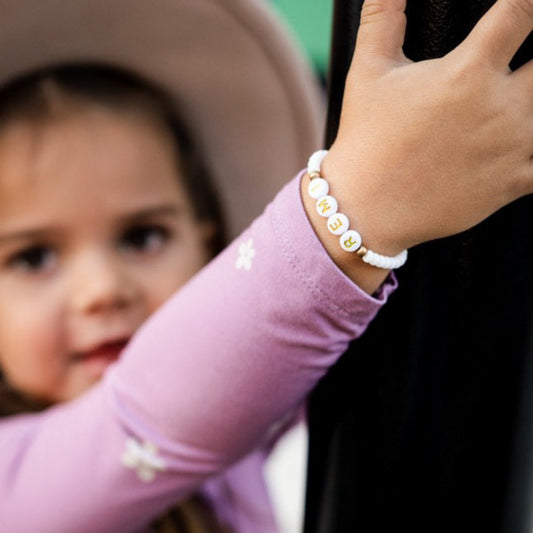 Gold Accent Name Bracelet