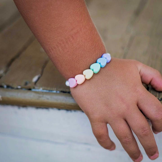 Rainbow Hearts Bracelet