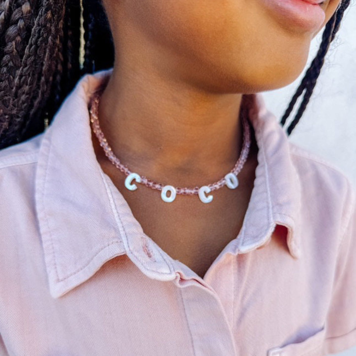 Crystal Clear Name Necklace